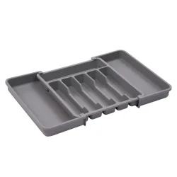Besteckeinsatz verstellbar 6 - 8 Fächer grau