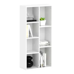 Bücherregal CYNTHIA 7 Fächer 50 x 106 cm weiss
