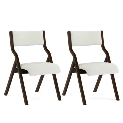 Klappstuhl BUFORD 2er Set beige/braun