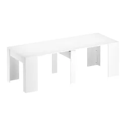 Esstisch ausziehbar DIRK 51/237 x 90 cm weiss