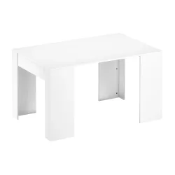 Esstisch ausziehbar DIRK 58/140 x 90 cm weiss
