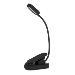 LED Klemmleuchte Leselampe mit Akku schwarz