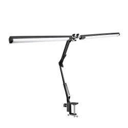LED Tischlampe Doppelleuchte TRISOL schwarz