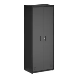 Aktenschrank MAKSIMUS 77 x 190 cm anthrazit/schwarz