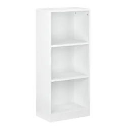 Bücherregal RENATA 3 Fächer 40 x 93 cm weiss