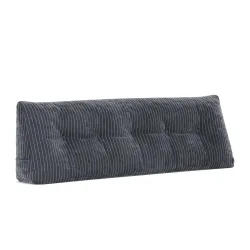 Keilkissen Samt 150 x 20 x 50 cm anthrazit