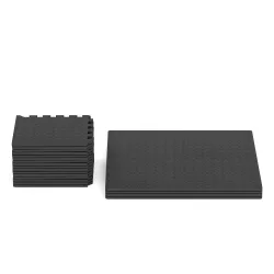 Bodenschutzmatte 30 x 30 cm 32er Set schwarz