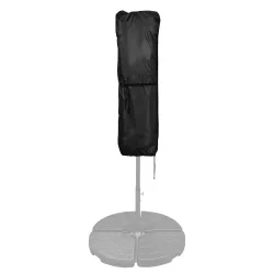 Abdeckplane für Doppel-Sonnenschirm 460 x 270 cm schwarz