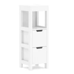 Badezimmerregal FORTUNA 30 x 30 x 89 cm weiss