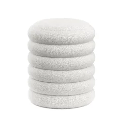 Sitzhocker Teddy mit Stauraum JAR weiss