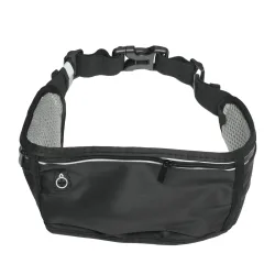 Laufgürtel 3 Fächer 65 - 120 cm schwarz