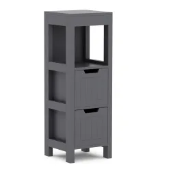 Badezimmerregal FORTUNA 30 x 30 x 89 cm anthrazit