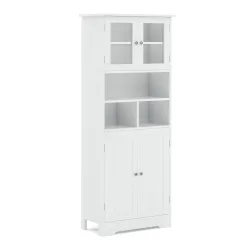 Badezimmerschrank FONTANA 60 x 30 x 148 cm weiss