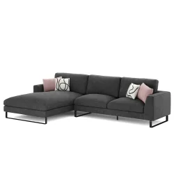 Ecksofa THILO links anthrazit