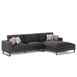 Ecksofa THILO rechts anthrazit