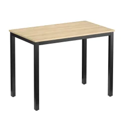Schreibtisch THEO 100 x 60 x 75 cm braun/schwarz