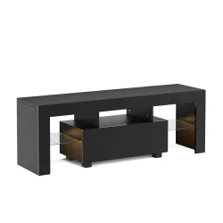 TV Möbel LED IRMA 130 x 35 x 45 cm schwarz