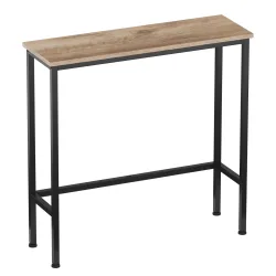 Konsolentisch CONSOLA 75 x 75 cm braun/schwarz