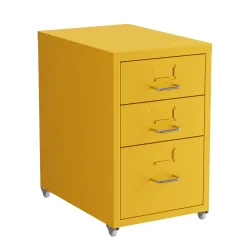 Korpus CUBIX 3 Schubladen gelb