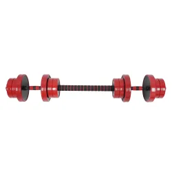 Kurzhantel Langhantel Set rot 20 kg