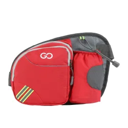Bauchtasche AQUARUN mit Flaschenhalter rot/grau