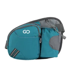 Bauchtasche AQUARUN mit Flaschenhalter türkis/grau