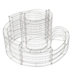 Gabione Kräuterspirale 90 x 110 x 60 cm