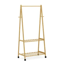 Kleiderständer Bambus KOHANA 152 x 70 cm natur