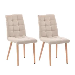 Esszimmerstuhl MAGNUS 2er Set beige
