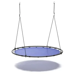 Nestschaukel rund 120 cm blau/schwarz