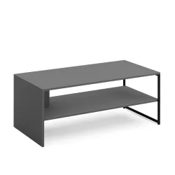 Beistelltisch CALMAN 100 x 40 cm anthrazit/schwarz