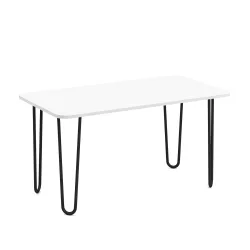 Beistelltisch HENRIK 90 x 48 x 45 cm weiss/schwarz