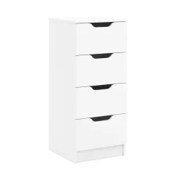 Kommode SENA 4 Schubladen 40 x 92 cm weiss