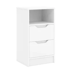 Nachttisch SENA 38 x 67 cm weiss