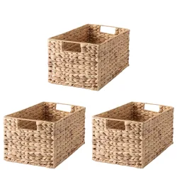 undefined, Aufbewahrungskorb NILE 32 x 23 x 19 cm 3er Set braun