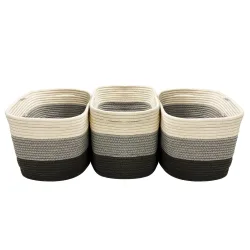 Aufbewahrungskorb GRACE 38 x 25 x 23 cm 3er Set
