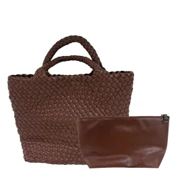 Ledertasche geflochten ELLIS braun