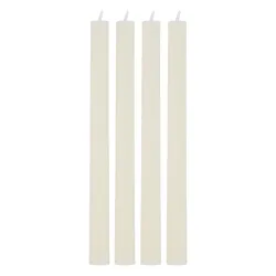 Tischkerze 26 cm 4er Set elfenbein