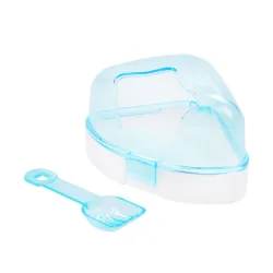 Hamster Toilette 10 x 10 x 9 cm blau/weiss