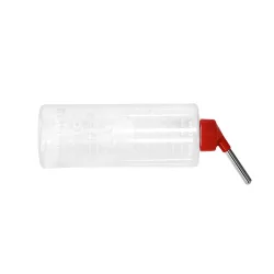 Trinkflasche 1L rot/transparent