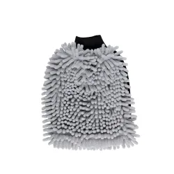 Waschhandschuh Mikrofaser 2-in-1 grau