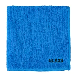 Mikrofasertuch Glas 35 x 35 cm blau