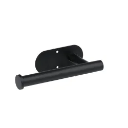 Toilettenpapierhalter 17 x 5 x 9 cm schwarz