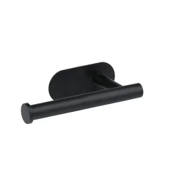 Toilettenpapierhalter zur Klebemontage 17 x 5 x 9 cm schwarz
