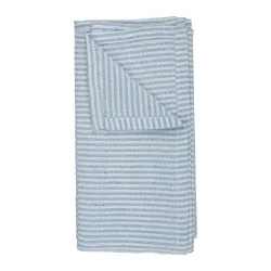 Tischläufer gestreift 150 x 35 cm blau/weiss