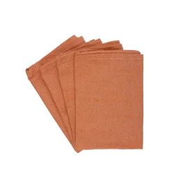 Serviette 35 x 35 cm 4er Set orange
