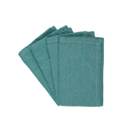 Serviette 35 x 35 cm 4er Set blau