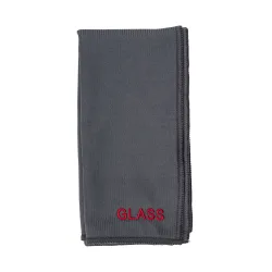 Mikrofasertuch Autoscheibe 40 x 40 cm schwarz/rot