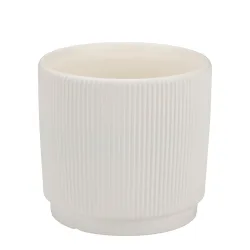 Blumentopf Keramik 15 x 14 cm beige