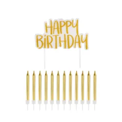 Kerzen Set HAPPY BIRTHDAY 13-teilig